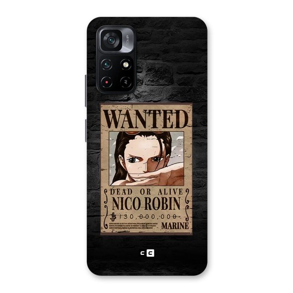 Nico Robin Wanted Back Case for Poco M4 Pro 5G