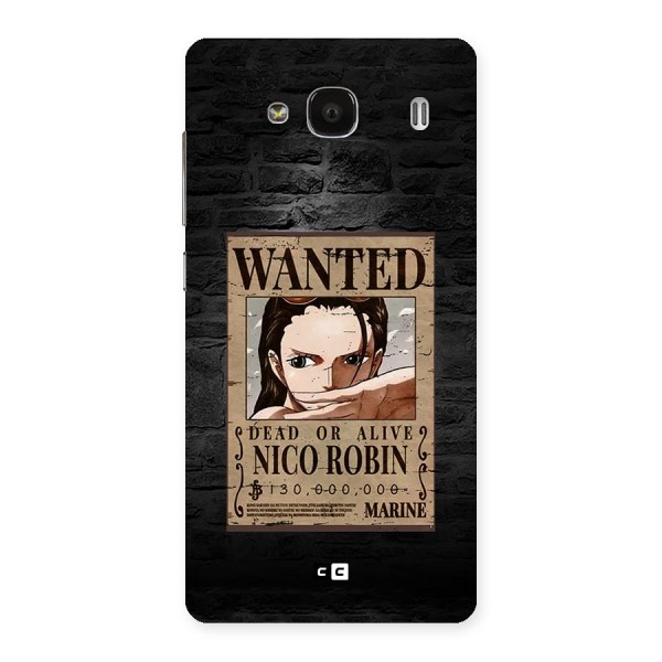 Nico Robin Wanted Back Case for Redmi 2