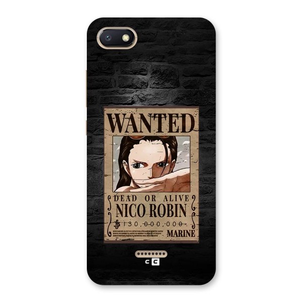 Nico Robin Wanted Back Case for Redmi 6A