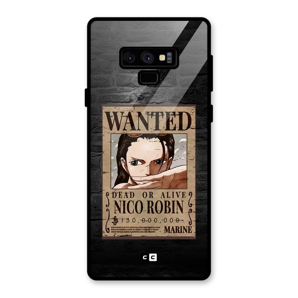 Nico Robin Wanted Glass Back Case for Galaxy Note 9