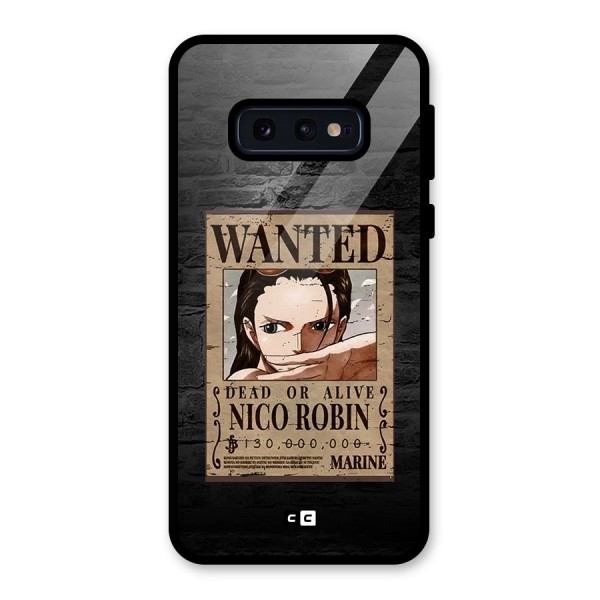 Nico Robin Wanted Glass Back Case for Galaxy S10e