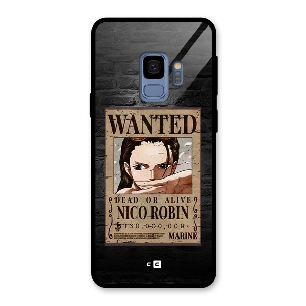 Nico Robin Wanted Glass Back Case for Galaxy S9