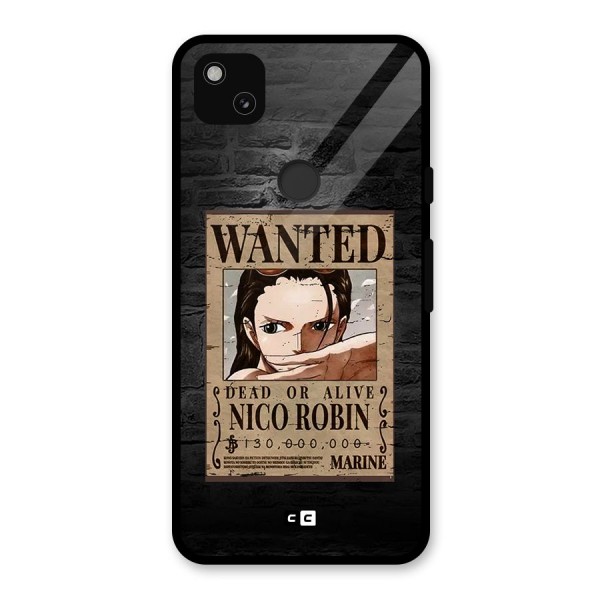 Nico Robin Wanted Glass Back Case for Google Pixel 4a