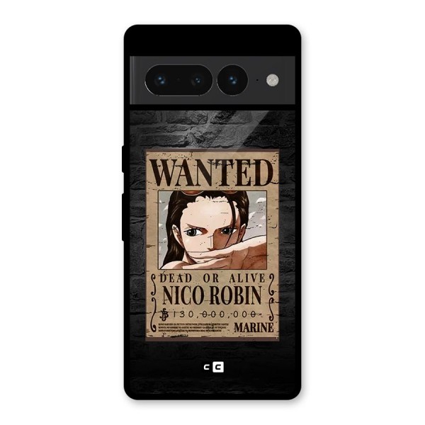Nico Robin Wanted Glass Back Case for Google Pixel 7 Pro