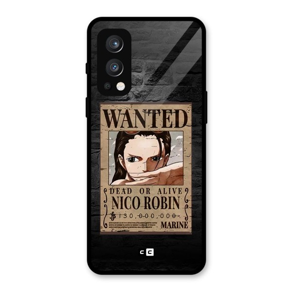 Nico Robin Wanted Glass Back Case for OnePlus Nord 2 5G