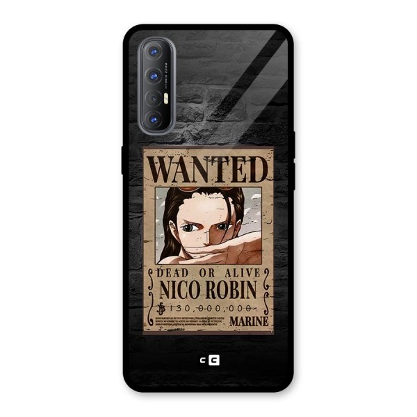 Nico Robin Wanted Glass Back Case for Oppo Reno3 Pro