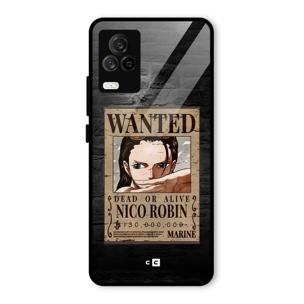 Nico Robin Wanted Glass Back Case for Vivo iQOO 7 Legend 5G