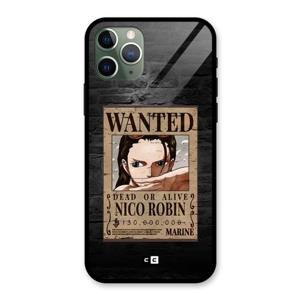 Nico Robin Wanted Glass Back Case for iPhone 11 Pro