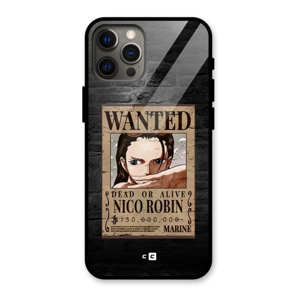 Nico Robin Wanted Glass Back Case for iPhone 12 Pro Max