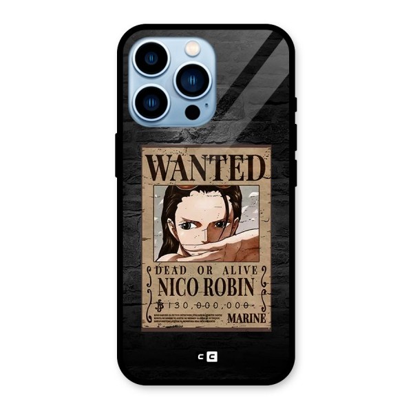 Nico Robin Wanted Glass Back Case for iPhone 13 Pro