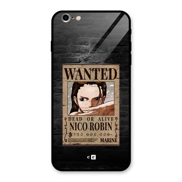 Nico Robin Wanted Glass Back Case for iPhone 6 Plus 6S Plus