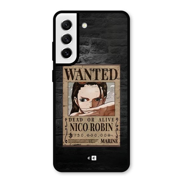 Nico Robin Wanted Metal Back Case for Galaxy S21 FE 5G