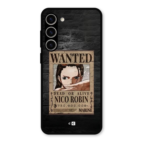 Nico Robin Wanted Metal Back Case for Galaxy S23 Plus