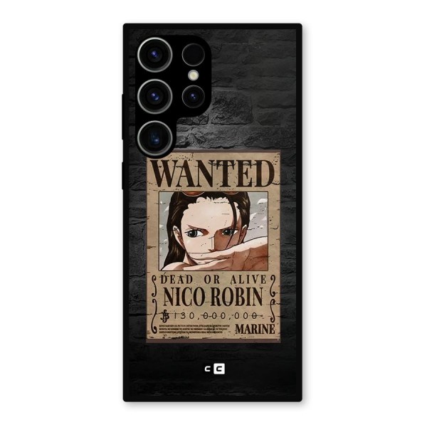 Nico Robin Wanted Metal Back Case for Galaxy S23 Ultra