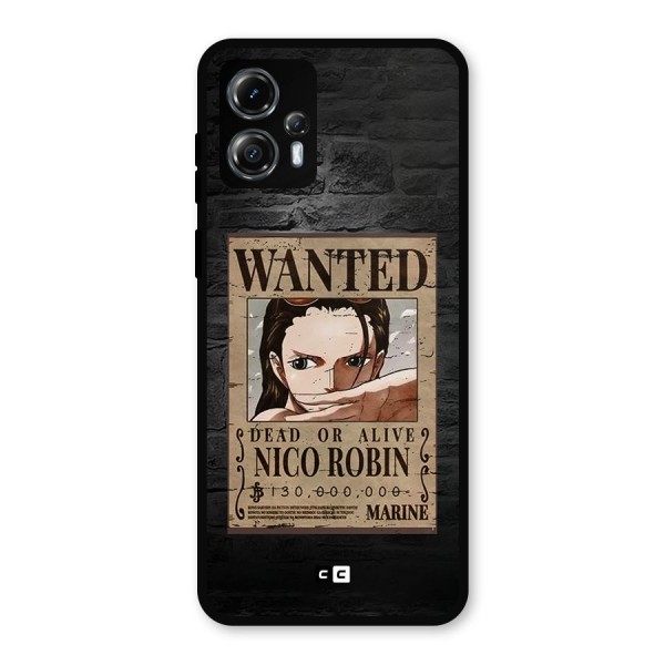 Nico Robin Wanted Metal Back Case for Moto G13