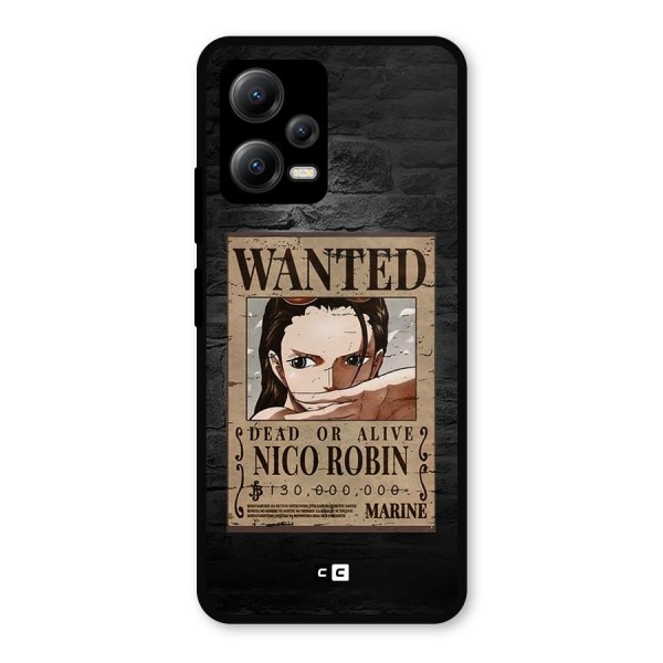 Nico Robin Wanted Metal Back Case for Poco X5