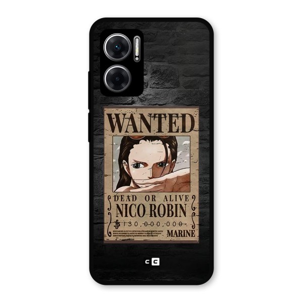 Nico Robin Wanted Metal Back Case for Redmi 11 Prime 5G