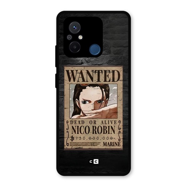 Nico Robin Wanted Metal Back Case for Redmi 12C