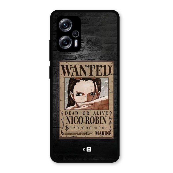 Nico Robin Wanted Metal Back Case for Redmi K50i