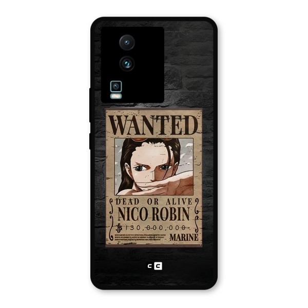 Nico Robin Wanted Metal Back Case for iQOO Neo 7