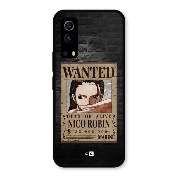 Nico Robin Wanted Metal Back Case for iQOO Z3