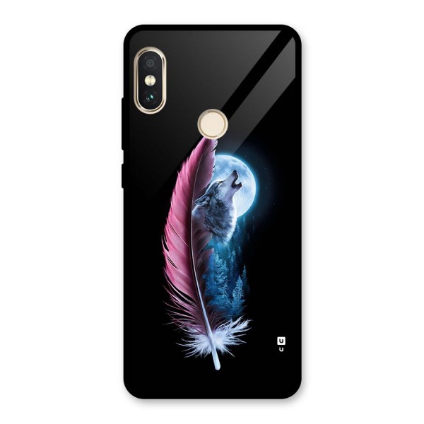 Night Howler Glass Back Case for Redmi Note 5 Pro