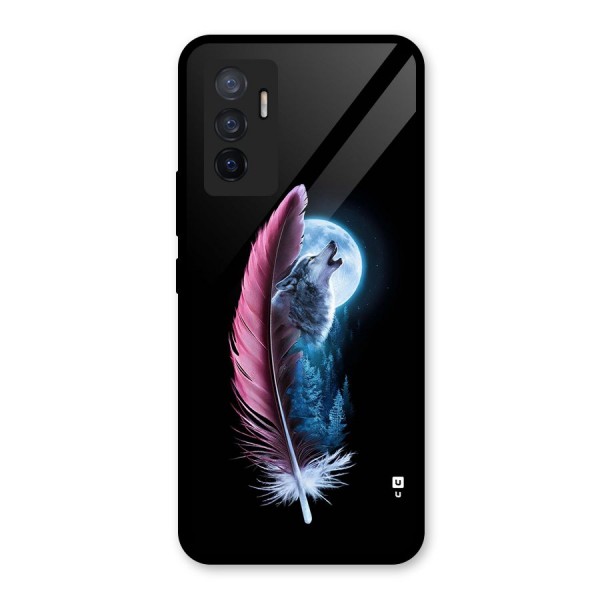 Night Howler Glass Back Case for Vivo V23e