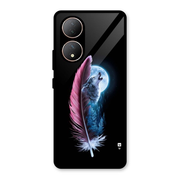 Night Howler Glass Back Case for Vivo Y100A