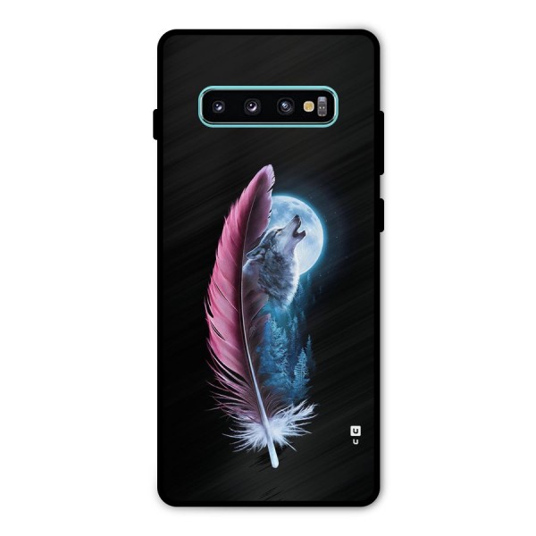 Night Howler Metal Back Case for Galaxy S10 Plus