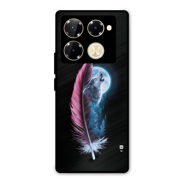 Night Howler Metal Back Case for Infinix Note 40 Pro