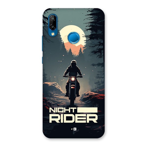Night Rider Back Case for Huawei P20 Lite