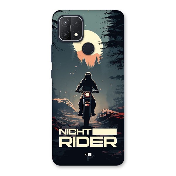 Night Rider Back Case for Oppo A15s
