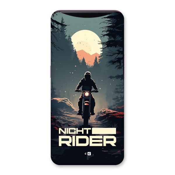 Night Rider Back Case for Oppo Find X