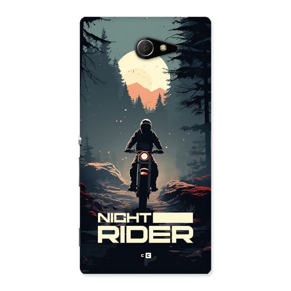 Night Rider Back Case for Xperia M2