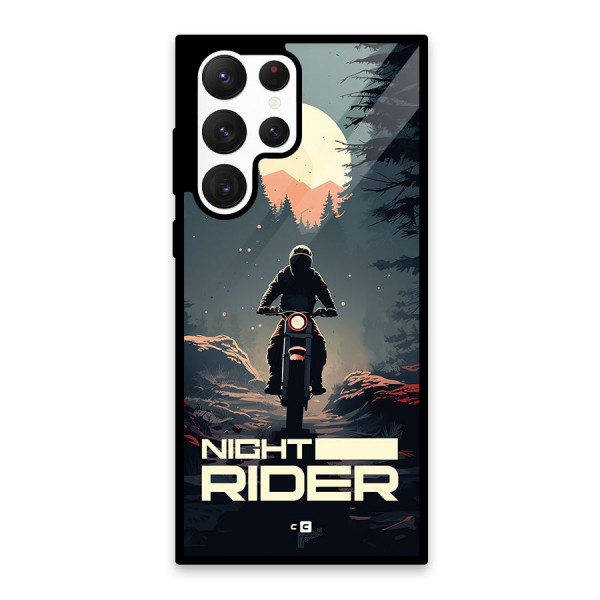 Night Rider Glass Back Case for Galaxy S22 Ultra 5G