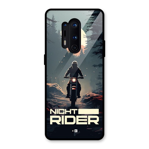 Night Rider Glass Back Case for OnePlus 8 Pro
