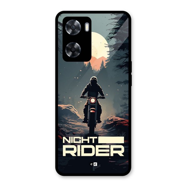 Night Rider Glass Back Case for Oppo A57 2022
