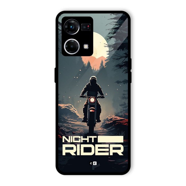 Night Rider Glass Back Case for Oppo F21s Pro 4G