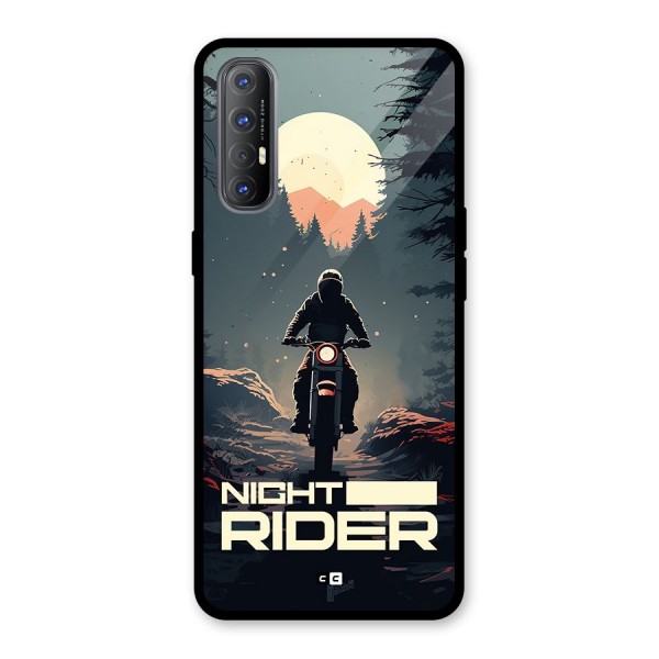 Night Rider Glass Back Case for Oppo Reno3 Pro