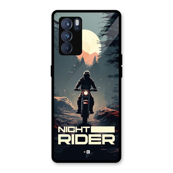 Night Rider Glass Back Case for Oppo Reno6 Pro 5G