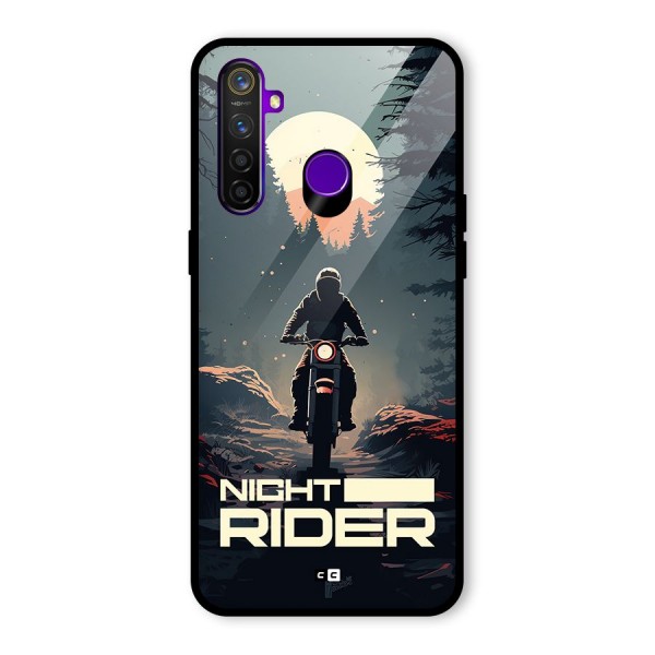Night Rider Glass Back Case for Realme 5 Pro