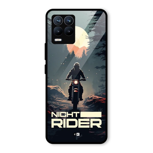 Night Rider Glass Back Case for Realme 8 Pro