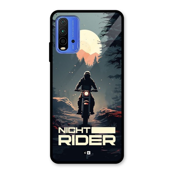 Night Rider Glass Back Case for Redmi 9 Power
