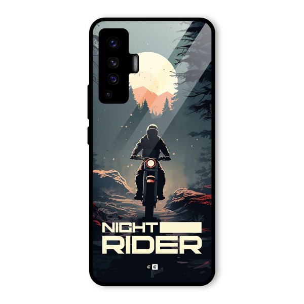 Night Rider Glass Back Case for Vivo X50