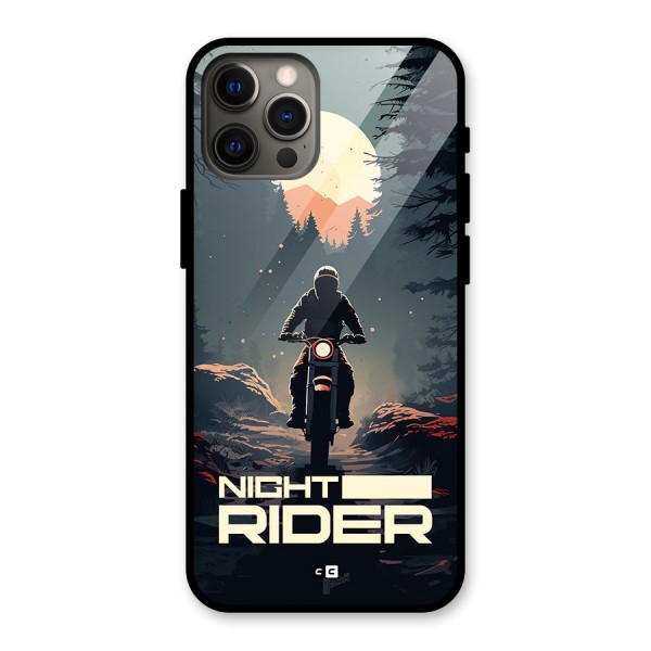 Night Rider Glass Back Case for iPhone 12 Pro Max