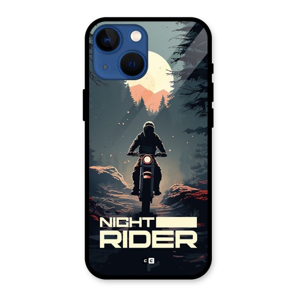 Night Rider Glass Back Case for iPhone 13 Mini