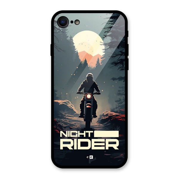 Night Rider Glass Back Case for iPhone SE 2022