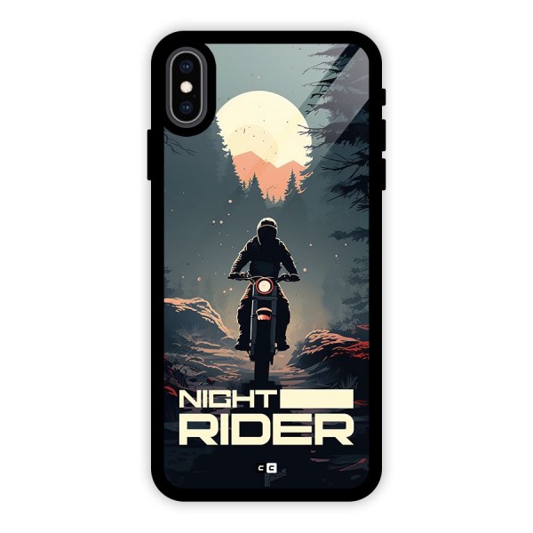Night Rider Glass Back Case for iPhone XS Max