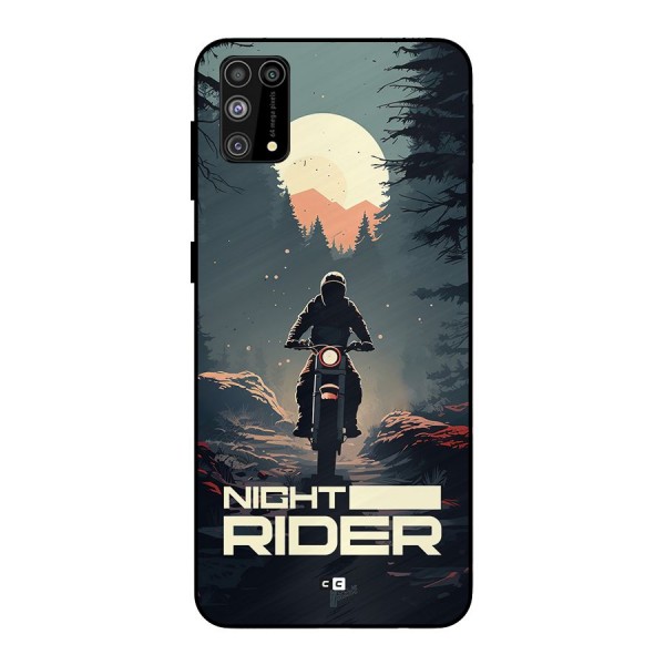 Night Rider Metal Back Case for Galaxy F41
