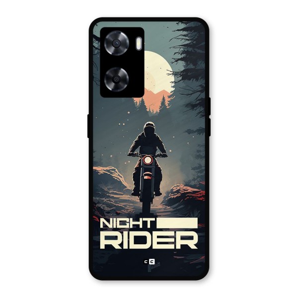 Night Rider Metal Back Case for Oppo A57 2022